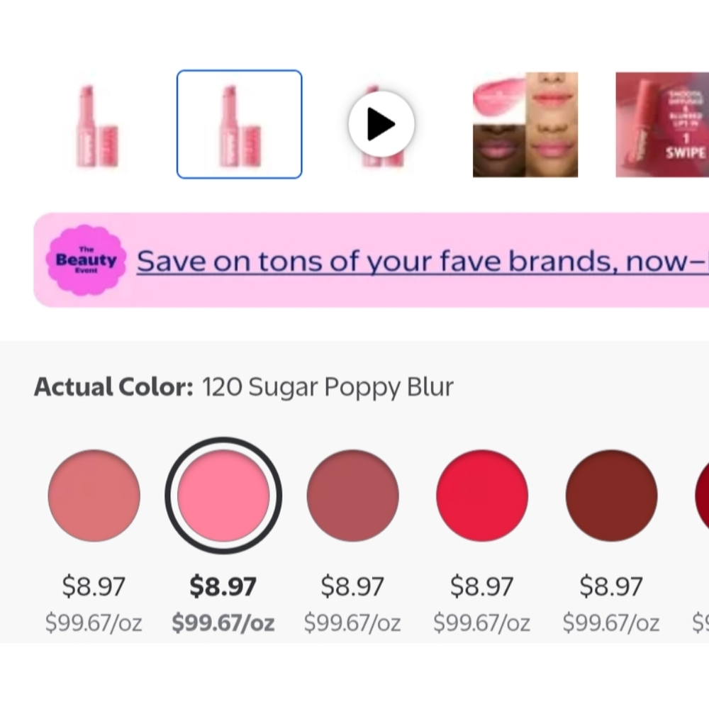 Lot Burgundy #860 Lip Color / Yummy Lipstick #120 Sugar Poppy / #600 Mat... - Picture 3 of 8
